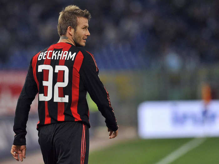 During his time in LA, Beckham had two spells on loan in Italy.