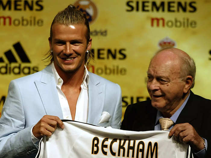 Four months later, Beckham joined Real Madrid.