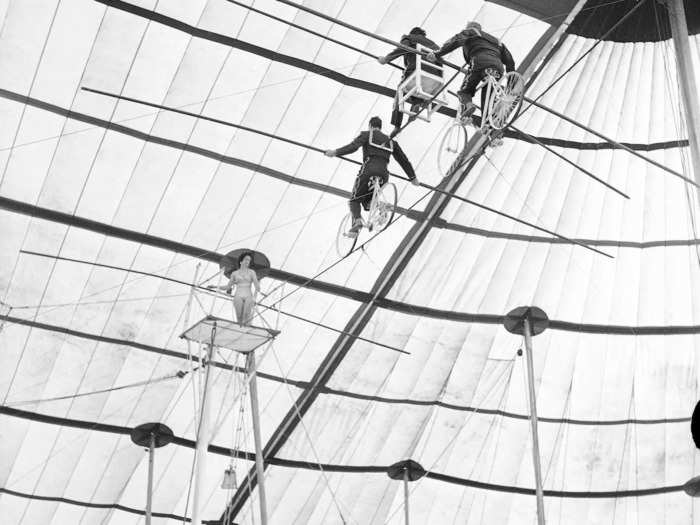 Besides rides, amusement parks used to offer impressive acts.