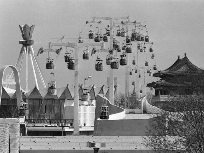 Many of the early amusement-park rides were fairly tame.