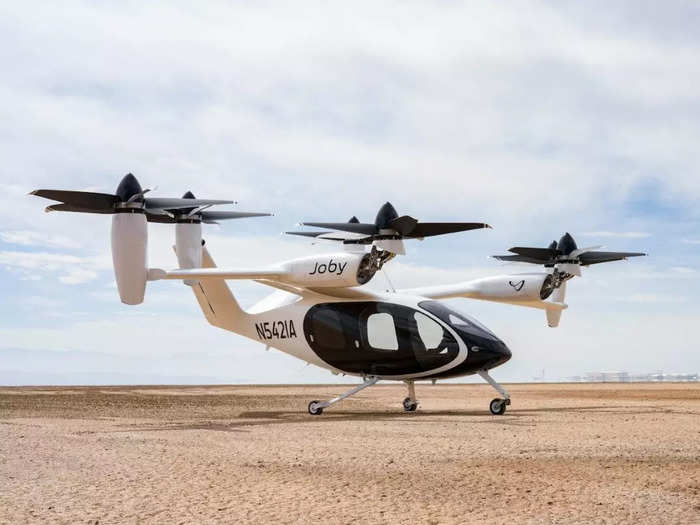 Joby hopes to enter the commercial market in 2025 with its five-seat eVTOL, which can carry up to four passengers and one pilot.