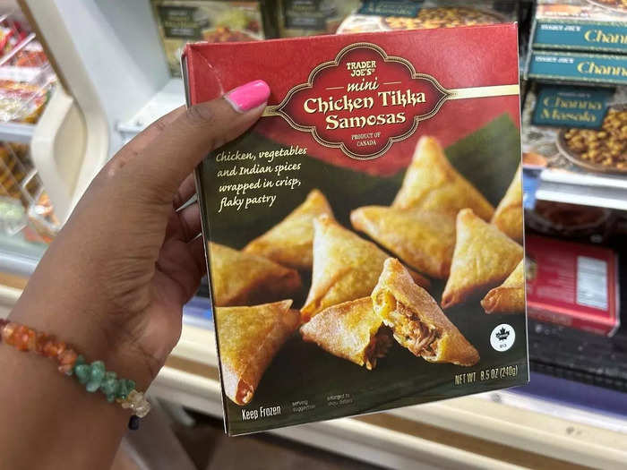 The mini chicken tikka samosas work great as a side or appetizer.