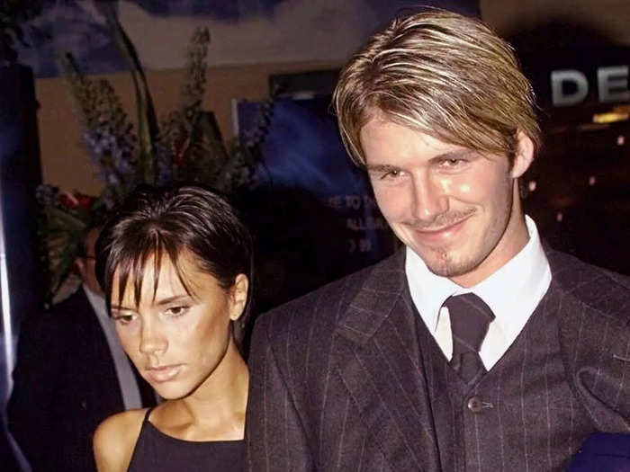 Manchester United star David Beckham and Spice Girl Victoria Adams met in 1997.