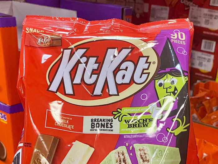 I also spotted a Kit Kat Halloween-themed bag, which contained 90 pieces.