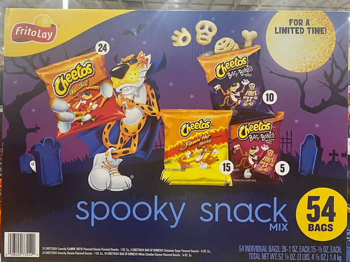 Although not technically candy, Costco seemed to get more into the Halloween spirit with this spooky snack mix.