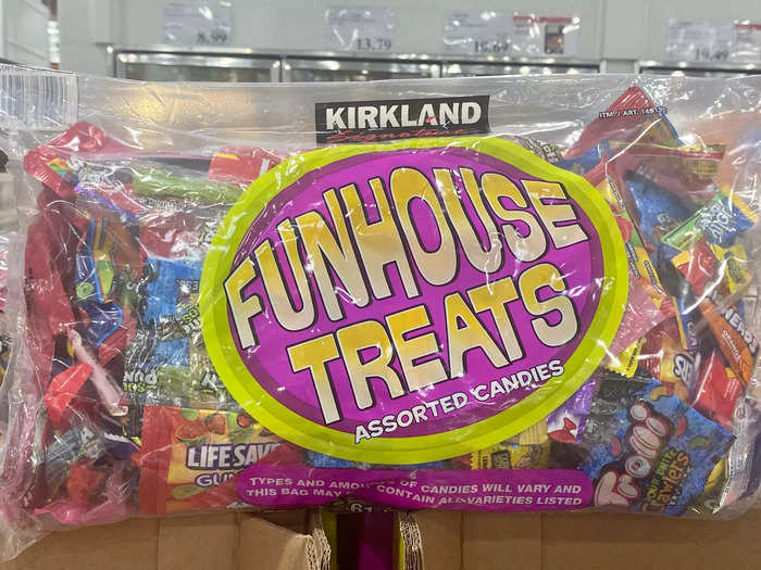 There was also a variety assortment jumbo bag of "funhouse treats."