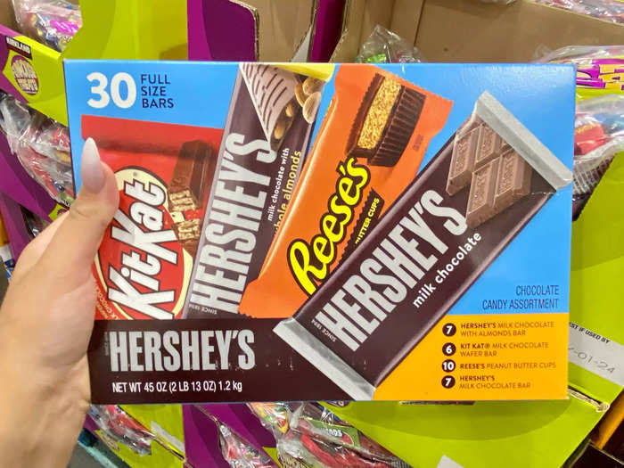 There were also multipacks of favorites like Hershey