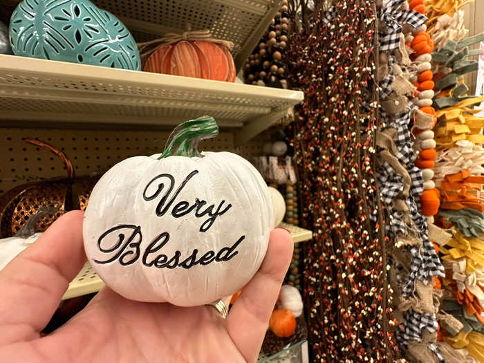 The overall fall vibe at Hobby Lobby was all about Thanksgiving.