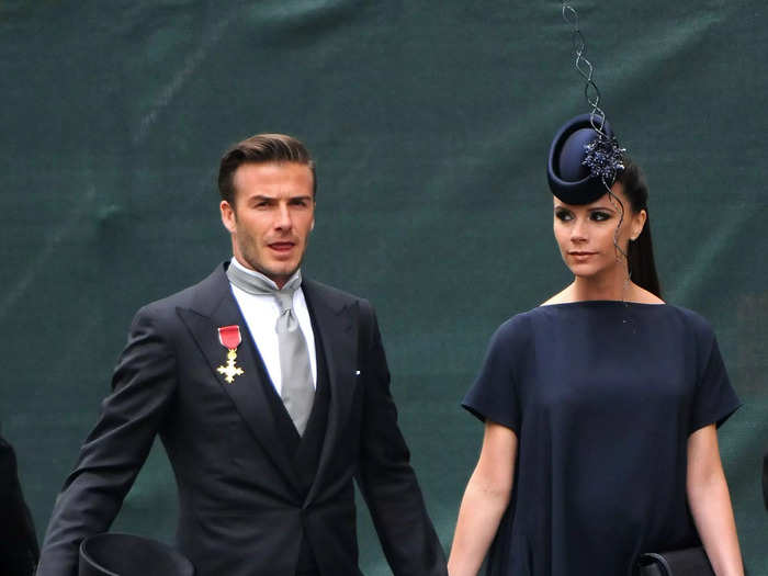 David and Victoria channeled royalty when they attended Prince William and Kate Middleton