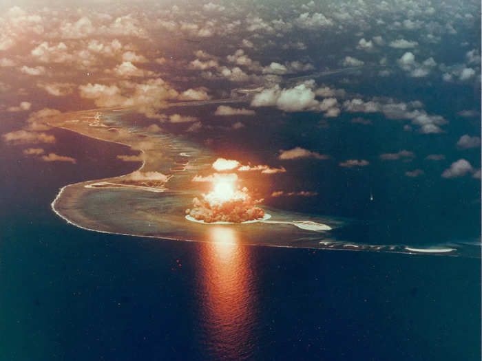 Enewetak Atoll was the site of intense nuclear testing by the US military.