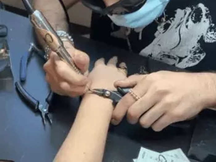 Getting a permanent bracelet doesn