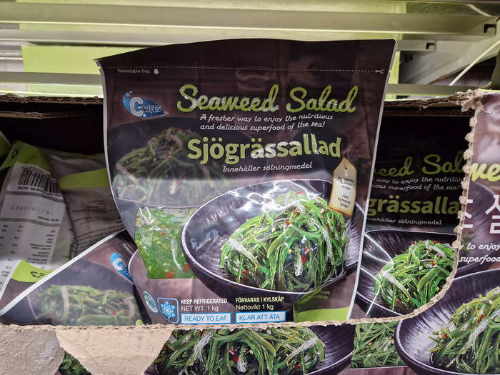 C-Weed seaweed salad is a savory addition to a meal.