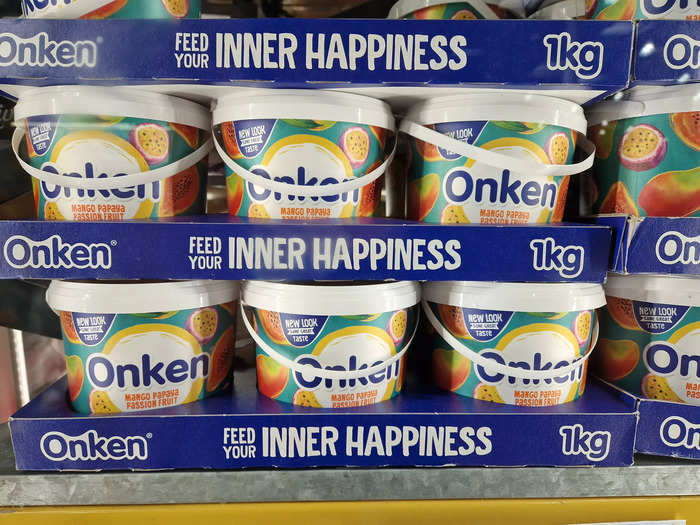 A pot of Onken yogurt has good probiotics.