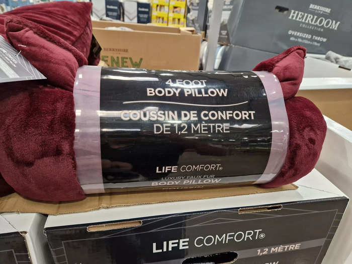 The Life Comfort body pillow is so plush.