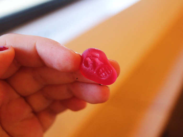 We agreed that while these gummies would be great to pass out to trick-or-treaters on Halloween, we wouldn