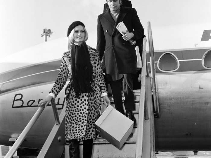 Brigitte Bardot and German multi-millionaire playboy Gunter Sachs married just two months after they met in 1966. They