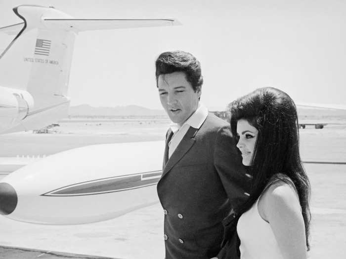 Elvis Presley married Priscilla Ann Beaulieu in 1967. After their ceremony at the Aladdin Hotel in Las Vegas, the couple took a chartered plane.