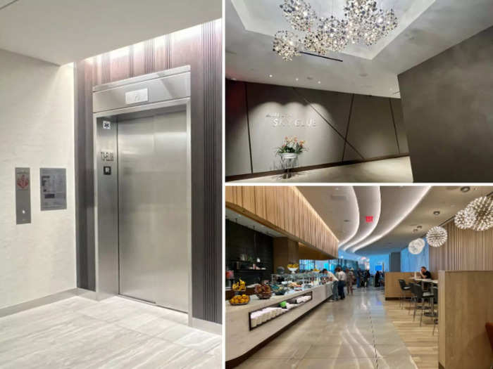 Guests can enter the Sky Club via the main entrance inside Terminal 3, or via the exclusive Delta One lobby.