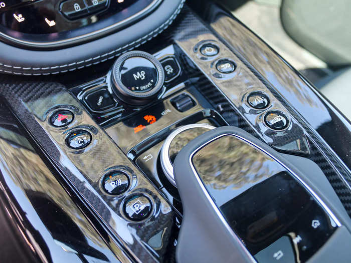 You need to use a dial or a touchpad to navigate the display, which isn’t as intuitive as tapping. Fortunately, Aston Martin offers Apple CarPlay, and it recently introduced an in-house interface. 