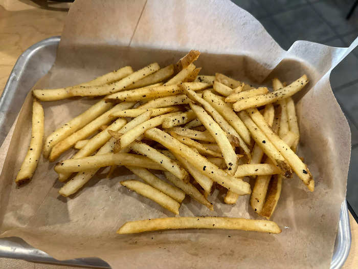 We also ordered a side of fries for the table.