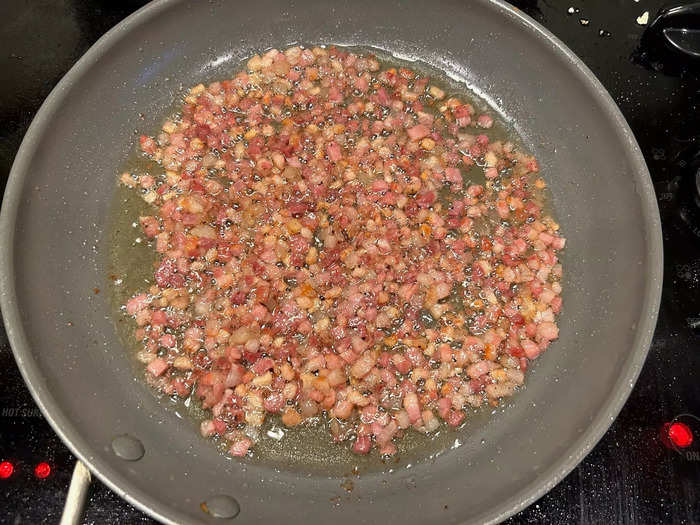 While my meatballs were baking, I got started on the pasta sauce.