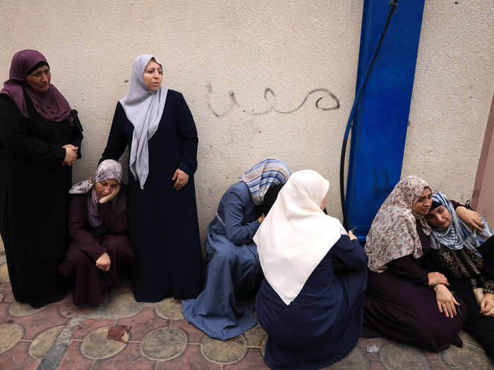 As the death toll continues to rise, Palestinians mourn the deaths of friends and family.