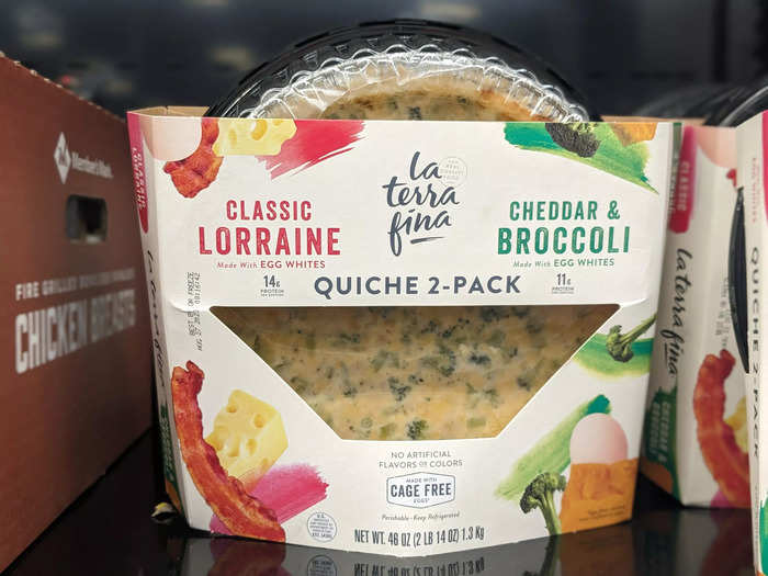 The La Terra Fina quiche makes a quick and easy meal.