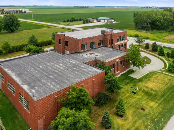 The last class to use the school was in 1991, after which the 3-story structure began to deteriorate before it was bought by Dean and Dianne Jensen in 2006.