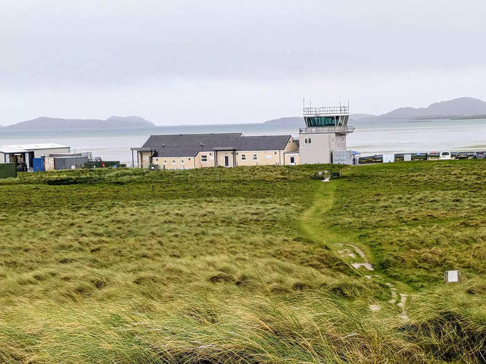 We flew home from Barra Airport, one of the smallest and most dangerous airports in the world.