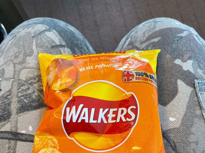 I discovered Walkers Roast Chicken Crisps in England.