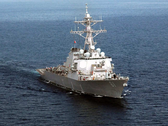 The USS Ramage, another Arleigh Burke-class guided-missile destroyer.