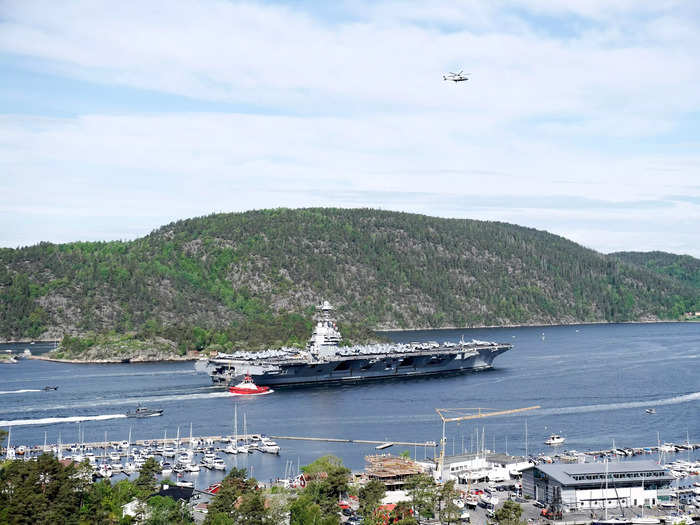 The USS Gerald R. Ford, the US Navy