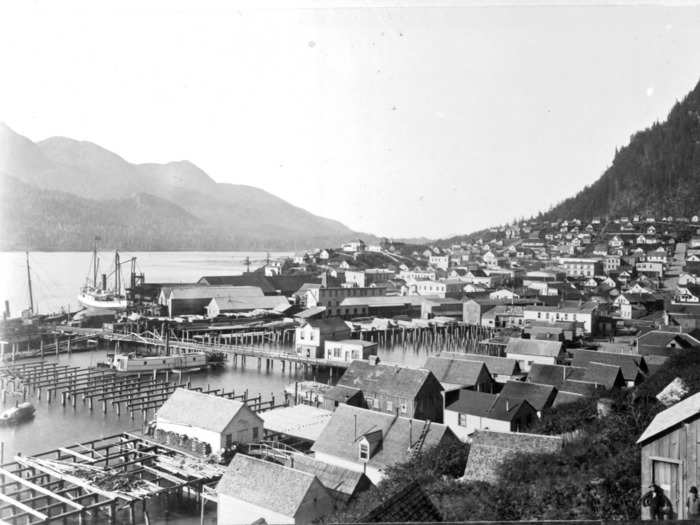 1897: This is what Juneau looked like in 1897, nine years before it was chosen as the territory