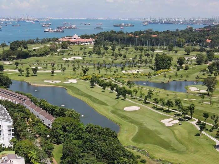 The location of Sentosa Golf Club plays a big part in the high prices.