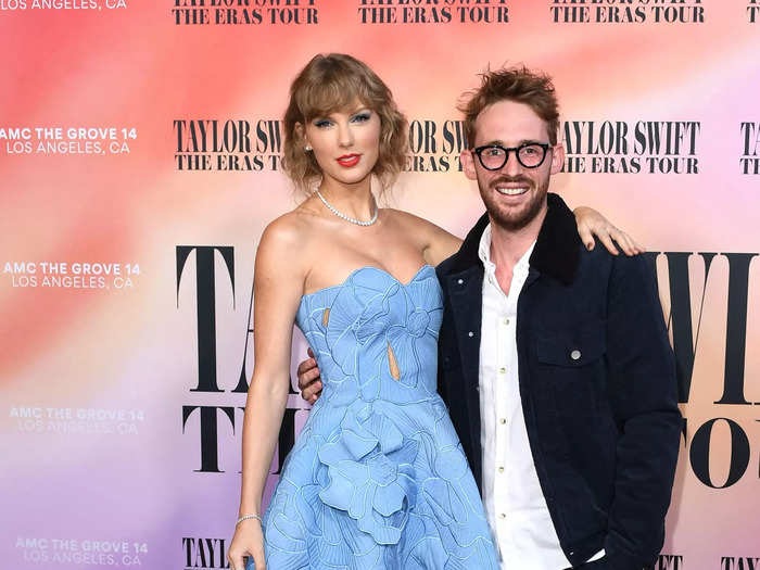 Taylor Swift posed with "The Eras Tour" director Sam Wrench.