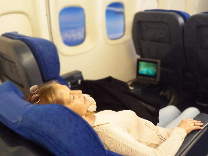 5. Reclining your seat — and it