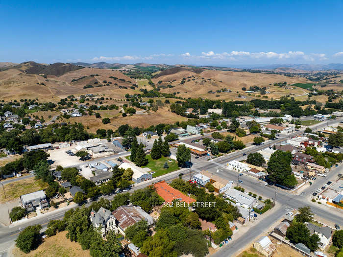 The property, called 1880 Union, is located in Los Alamos, about 45 miles northwest of Santa Barbara and 140 miles northwest of Los Angeles. The town is around 20 miles from the beach as the crow flies.