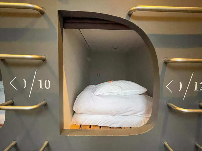 A mix of emotions flooded in. The capsules were bigger than I expected, but I was concerned that 13 other people might be sleeping in the same space that night.