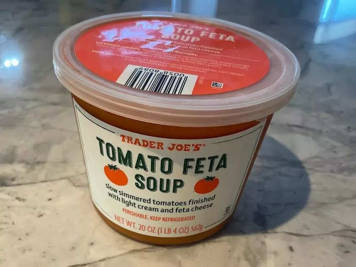 1. Tomato-feta soup