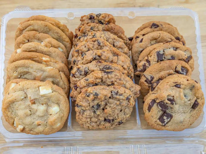 Costco sells a variety pack of cookies with three different flavors.