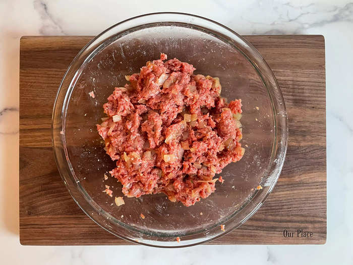 I combined the ingredients in a bowl before shaping and baking the loaf.