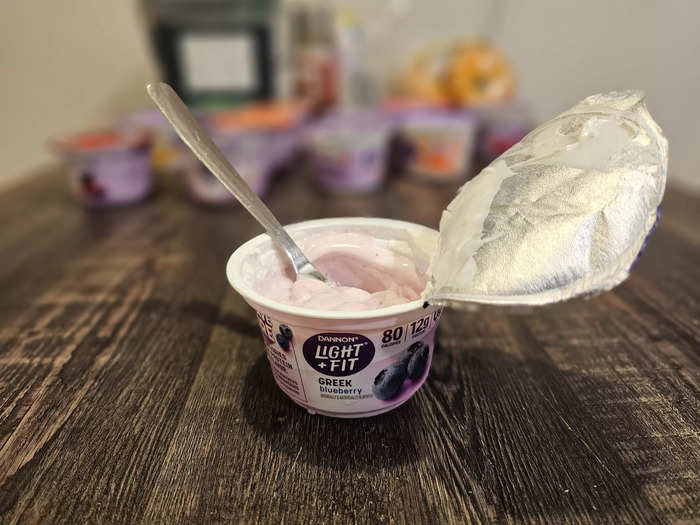 The blueberry Greek yogurt didn