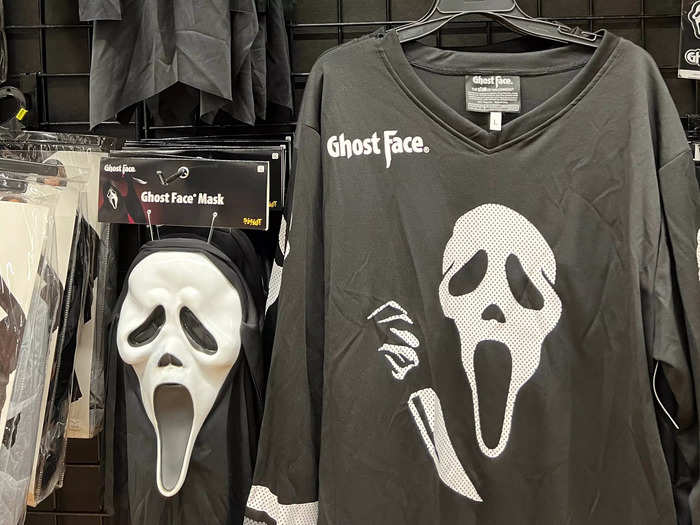 The first thing I noticed was that there was much more of an emphasis on pop culture and graphic T-shirts. An entire display was dedicated to Ghostface from "Scream." The mask was $12.99.