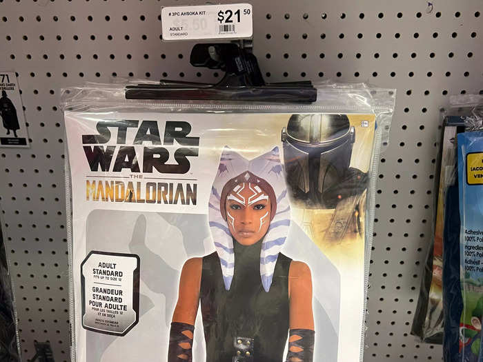 Costumes in this section could be as cheap as $21, like this Ahsoka costume from "Star Wars."