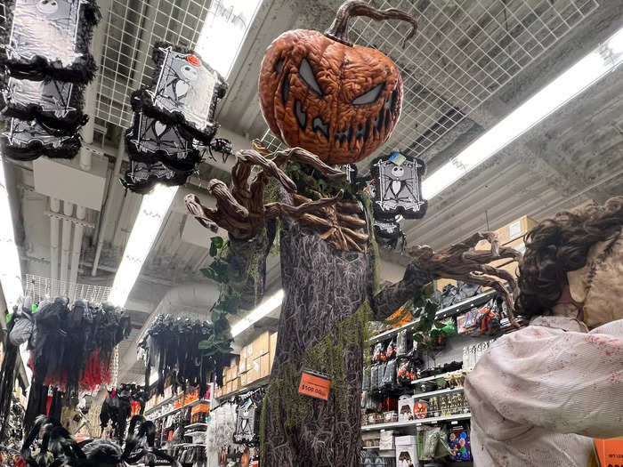 I was also greeted by a 12-foot, $500 zombie pumpkin. It was just one of the many decorations that made me feel like I was stepping into Halloweentown.