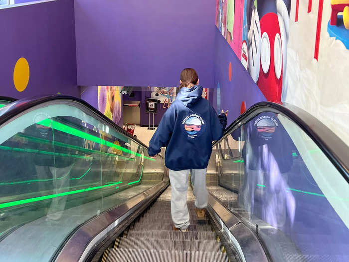 The store, which is one of two locations in Manhattan, takes up the basement level of a building, so I had to take an escalator down to shop.