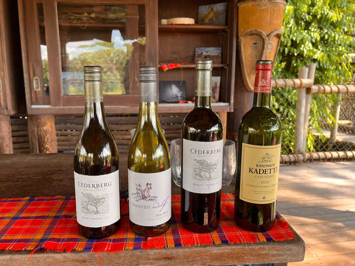 Various regional wines were also available to sip on.