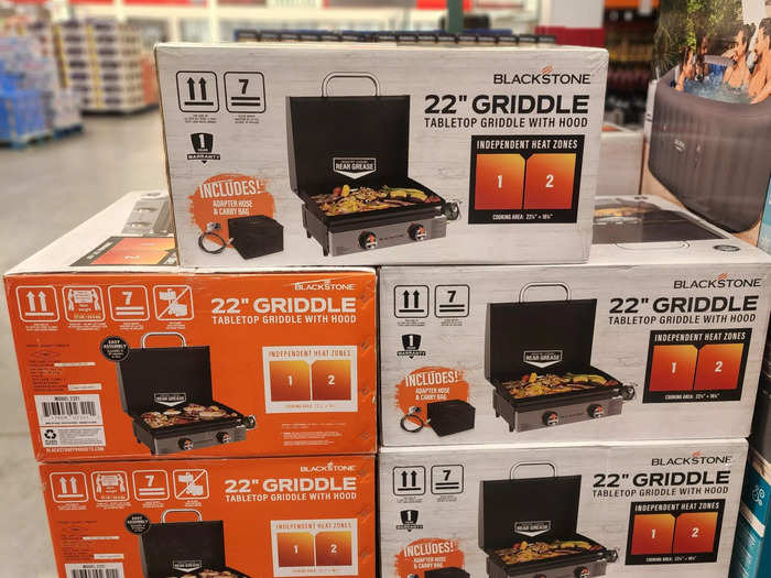 The Blackstone griddle is a portable kitchen gadget.