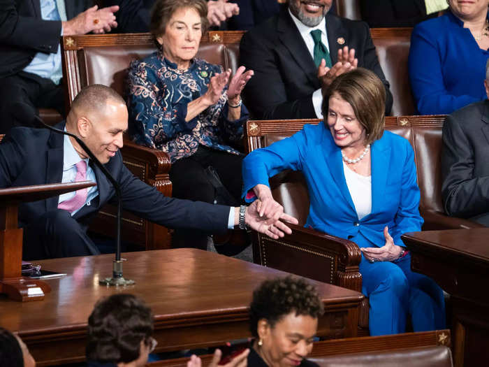 Democrats remained united for the 16th time this year, with all 212 of them voting for Hakeem Jeffries to be speaker