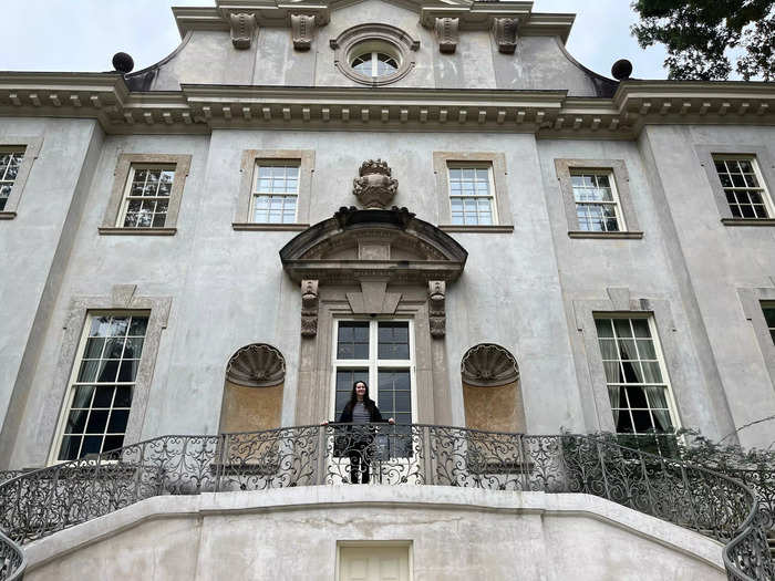 Standing on the balcony of Swan House, I could see why "The Hunger Games" chose the imposing structure as the headquarters for its villain.